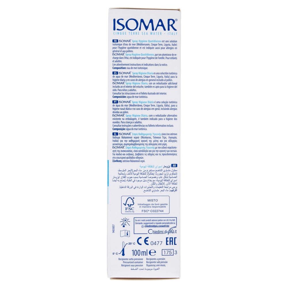 Isomar Spray Igiene Quotidiana Naso e Orecchie 100 ml